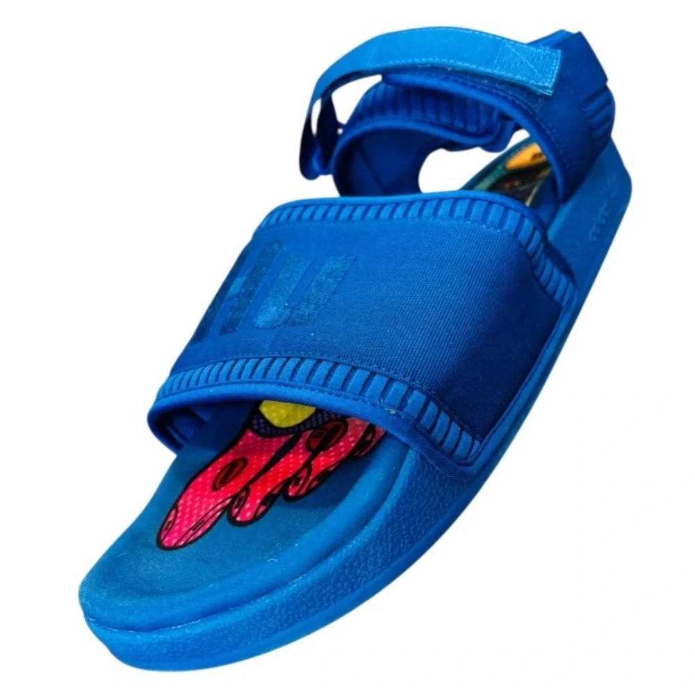 Adidas x Pharrell Adilette 2.0 Men’s Blue Colorway Sandals Size 13
